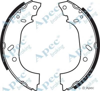 APEC BRAKING shu551 -  Комплект тормозных колодок